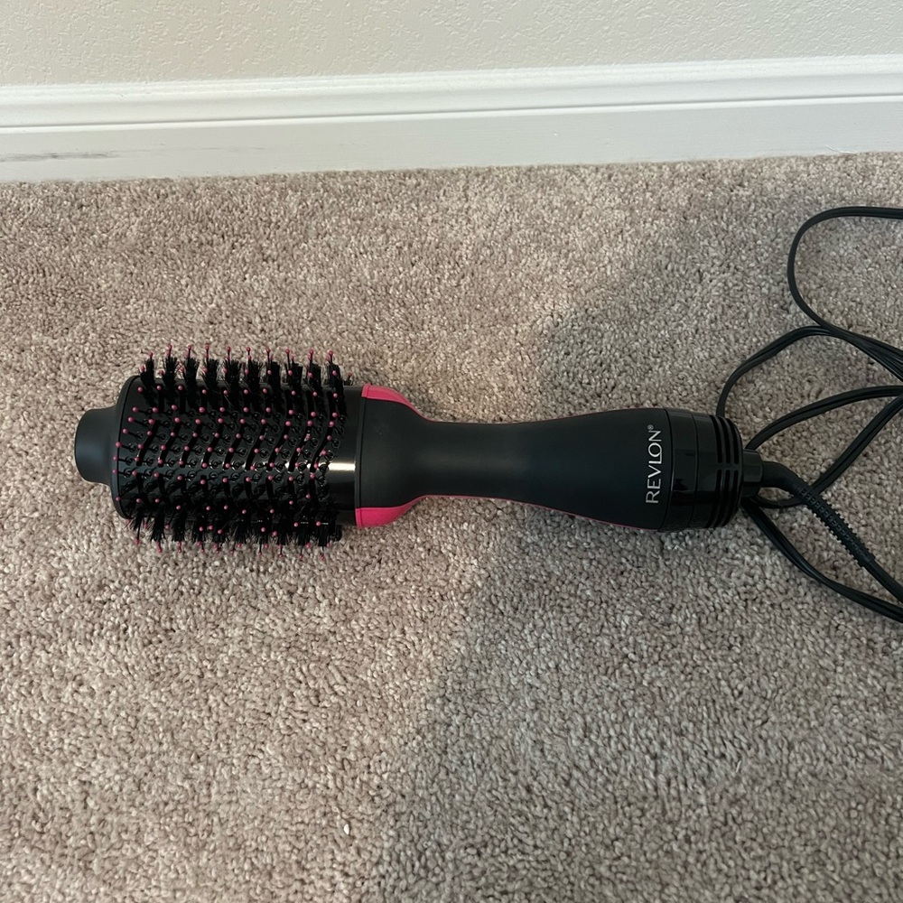 Revlon Black and Pink Hair Dryer Brush